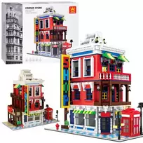 „Jokomisiada Blocks“ serija, pasaulinės architektūros stilius, kampinė parduotuvė, Londonas, 2347ele, ZA5748