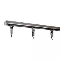 Lubinis užuolaidų bėgelis Domoletti D PROFILE, 300 cm, juoda sp.