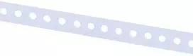 Arras Tvirtinimo juosta, perforuota, 12 x 0.7 mm, 3 m, balta
