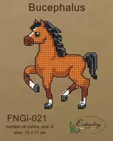 Embroidery Craft Siuvinėjimo rinkinys „Bucefalas“ – žirgo motyvas kryželiu, puiki dovana