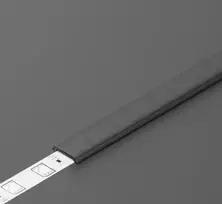 LED juostos profilio dangtelis C2 CLICK MINUS, juodas, 2m