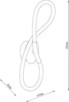 Sieninis šviestuvas Kinkiet Domoletti WALL LED LIGHT TIGRIS 4000K Juodas