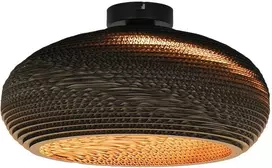 Lubinis šviestuvas Lampa sufitowa Domoletti CEILING LIGHT PAPER E27 BROWN/Juodas