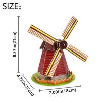 3D Dėlionės Žaislai Vaikams PASIDARYK PATS Architektūra Dėlionė Surinktas Olandų vėjo malūno Modelis Vaikams Dovanoms