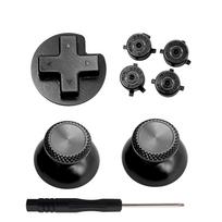 Metal Thumb Stick Keys for Switch Pro Controller Replacement ABXY Trigger Buttons Mushroom for Head with Tool juoda