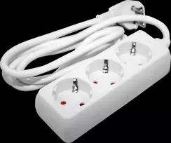 Besk Prailgintuvas 3 Lizdų 1,5m 3x1,5mm² Juodas su įžeminimu