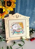 MP Studia Beldizart Kryželiu siuvinėjimo rinkinys "Saldus savaitgalis" 10x10 cm SM-763 (D)