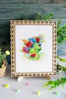 MP Studia Beldizart Siuvinėjimo kryželiu rinkinys "Romantiškas drakonas" 15x15 cm SM-758 (D)