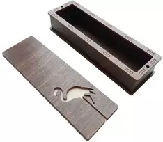 Kind Fox by Wizardi Yuliya Ausianikava ind. veikla pgl. pazyma Nr. 1201908 Medinė dėžutė "Flamingos" KF057/50