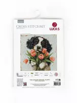luca S Kryželiu siuvinėjimo rinkinys „The Cocker Spaniel Puppy“ 27x27cm SBU5067