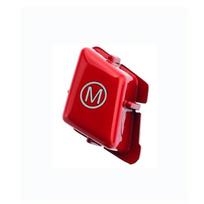 Car Steering Wheel M Letter Button for BMW 3 Series M3 E90 E92 E93 2007-2013 Auto Accessories Switch Peplacement cover raudona