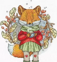 Andriana Beldizart Kryželiu siuvinėjimo rinkinys „Rudens arbata“ 15 х 17 cm SANO-32