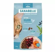 Kačių Maistas - BOSCH Sanabelle Life Kitten Vištiena ir Spanguolės 8kg 34% Baltymų