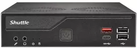 Shuttle XPC slim DH810 Barebone LGA1851 DDR5 USB4 3x Ekranas