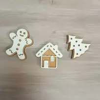 Kind Fox by Wizardi Yuliya Ausianikava ind. veikla pgl. pazyma Nr. 1201908 Medinė adatinė "Kalėdų eglutės sausainis" KF056/79