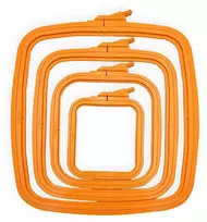 Nurge Pazarlama Nurge Aikštė (Stačiakampis) Plastikiniai lankai 9,5*11 cm (oranžinis) 170-11OR
