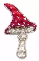 Oven Kryželių siuvinėjimo rinkinys magnetui „Musmirė“, 5,1×8,5 cm