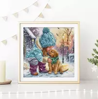 Letistitch Siuvinėjimo kryželiu rinkinys "Geriausi draugai" 28x27cm SLETIL9925