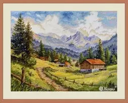 Merejka Kryželiu siuvinėjimo rinkinys "The Chamonix Valley" 30x39,5 SK244