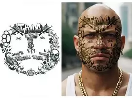 Fiesta Bandito veido tatuiruotė
