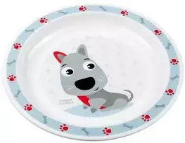 Blue CANPOL 4/411 Plastikinė lėkštė "Animals Mėlyna"
