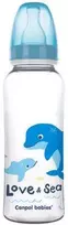 CANPOL 59/400 Siauras buteliukas 250ml PP LOVE&SEA mėlynas