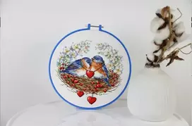 Zolotoe Runo Siuvinėjimo rinkinys Paukščiai lizde 30x30 cm