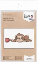 Panna Klart Kryželiu siuvinėjimo rinkinys „Lėtas rytas“, 13×5,5 cm – pradedantiems