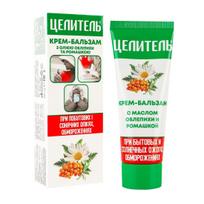 Cream-balm with sea buckthorn oil and chamomile for household and sunburns, frostbite  HEALER , 70 g 70 g