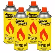 Butano dujų balionėliai 4x400ml Happy People HPS-33