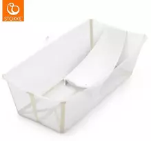 Stokke Flexi Bath - sulankstoma vaikiška vonia su įdėklu | Smėlio smėlio spalvos