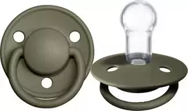 Bibs De Lux Silikoninis čiulptukas, chaki spalvos, 0-36 m