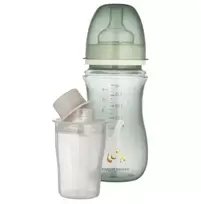 CANPOL BABIES Anti-Colic buteliukas 240 ml GOOSE su pieno miltelių konteineriu, 35/245_zestaw
