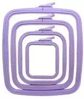 Nurge Pazarlama Nurge Kvadratiniai (stačiakampiai) plastikiniai lankai 9,5*11 cm (alyvinė) 170-11LI