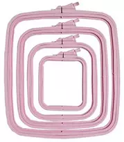 Nurge Pazarlama Nurge Kvadratiniai (Stačiakampiai) Plastikiniai Lankai 14,5*16,5 cm (rožinė) 170-12PI