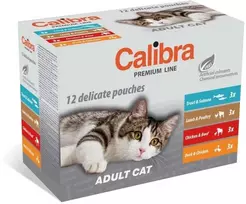 Kačių Maistas - CALIBRA Kačių Premium Suaugusiųjų Drėgnas Maistas 12x100g Be Grūdų