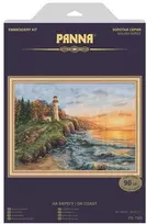 Panna Klart Kryželiu siuvinėjimo rinkinys „Prie kranto“ – jūros peizažas, mėgėjams