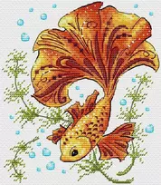 MP Studia Beldizart Kryželiu siuvinėjimo rinkinys "Magija žuvis" 17x15 cm SM-785