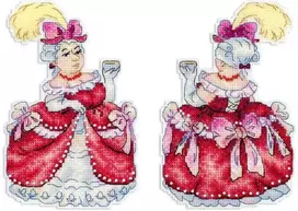 MP Studia Beldizart Kryželiu siuvinėjimo rinkinys „Pirmoji sesuo“ 16x10 cm SR-1116