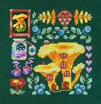 MP Studia Beldizart Kryželiu siuvinėjimo rinkinys "Mini Sampler. Chanterelle House" SNV-945