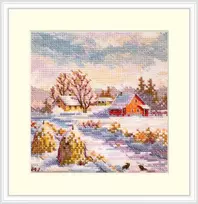 Merejka Kryželio siuvinėjimo rinkinys Žiema 11,5x11,5 SK267B