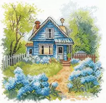 Andriana Beldizart Kryželių siuvinėjimo rinkinys "Šeimos name" 17,5 x 17 cm SANN-37