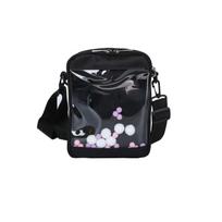 Mini Crossbody Bags for Women Cute PVC Transparent Small Clear Pink Ita Bag Black White Women's Shoulder Purse Handbag