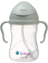 B.BOX BB200210 Vandens butelis su šiaudeliu 240 ml šalavijų