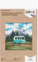 Panna Klart Siuvinėjimo rinkinys kryželiu „Kelionė ant ratų“ – kelionių gerbėjams