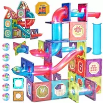 Šviečiantis Magnetinis lavinamasis konstruktorius Light Magnetic, 83 dalių