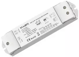 SKYDANCE V1-L(WT) nuolatinės įtampos valdiklis 12-48V, 1x15A, Push-Dimm, Tuya, Wi-Fi