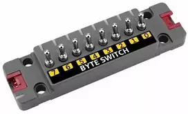 ByteSwitch – 8 jungikliai + 9 WS2812C RGB diodai – STM32G031 – Bloko išplėtimo modulis – M5Stack U191