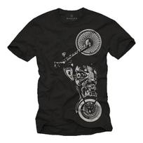 Cult Biker T Shirt With Custom Chopper XXXXL