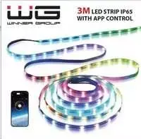„Winner Group WG“ – išmanioji LED juosta WG18, 3 metrai, su programėle, IP 65, USB-A